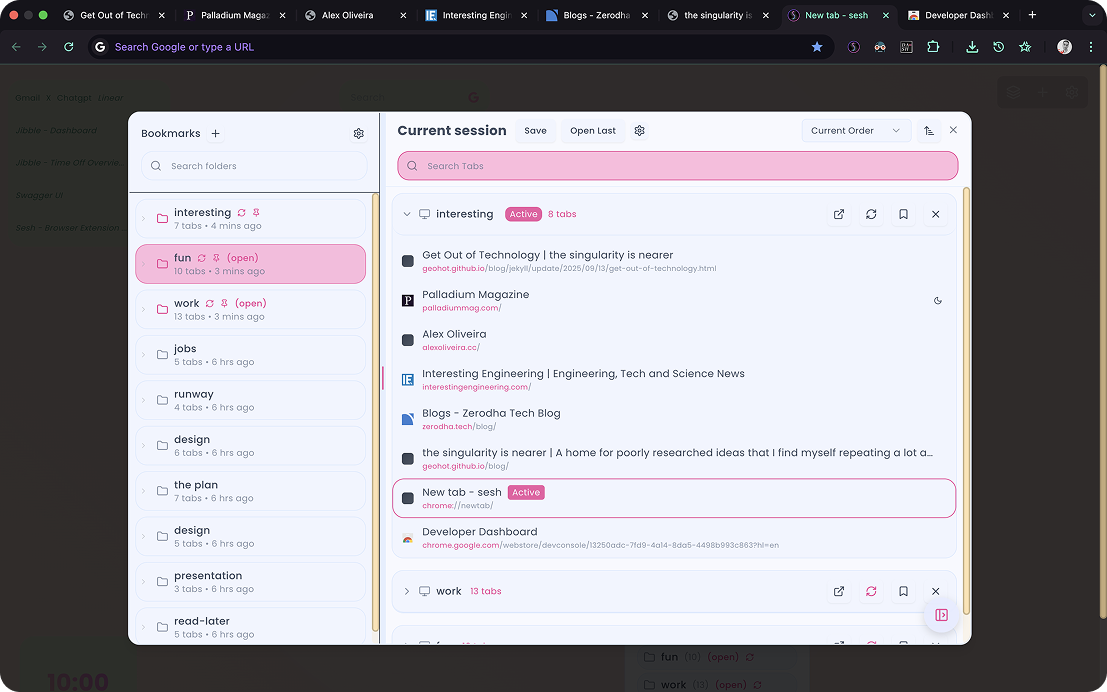 Powerful Sessions Widget